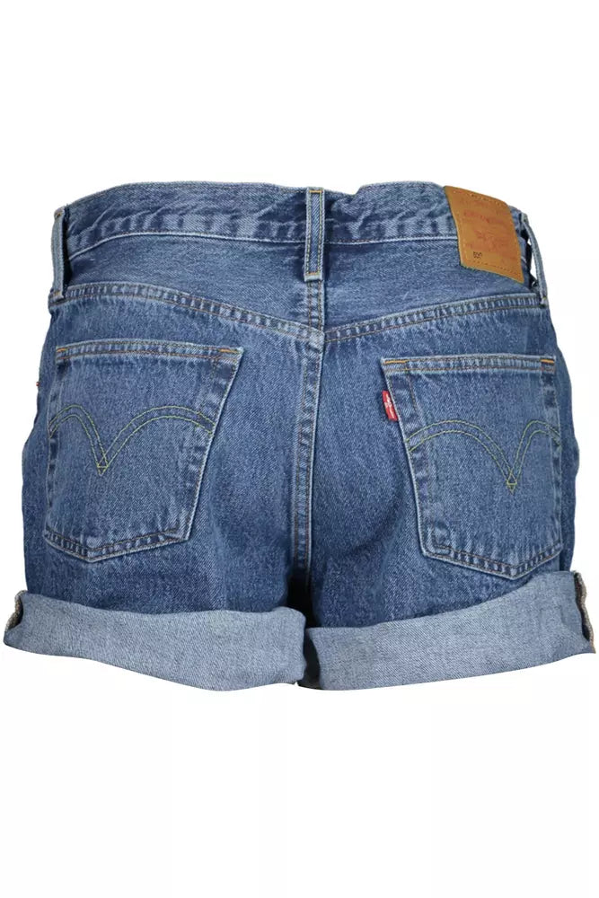 Levi's Blue Cotton Women Short