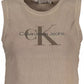 Calvin Klein Brown Cotton Women Top