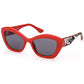 Guess Jeans Red Injected Plastic Women Sunglass