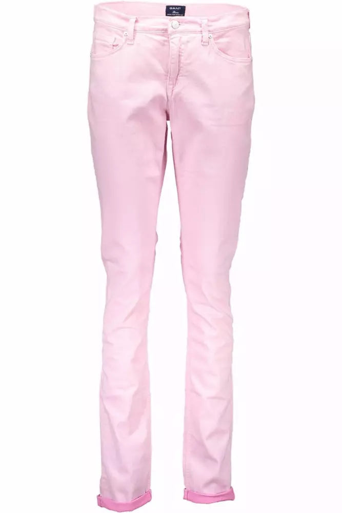 Gant Pink Cotton Women Pants