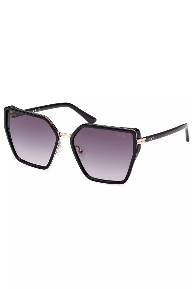 Guess Jeans Black Injected Unisex Sunglass