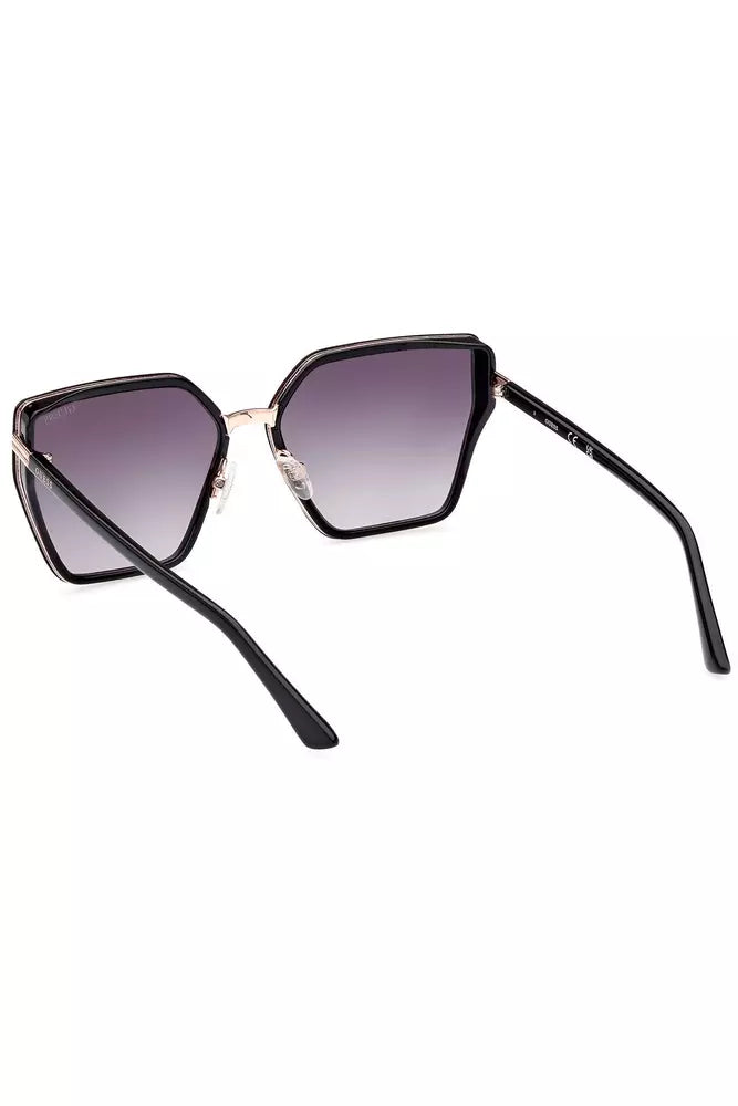 Guess Jeans Black Injected Unisex Sunglass