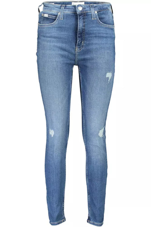 Calvin Klein Blue Cotton Women Jeans