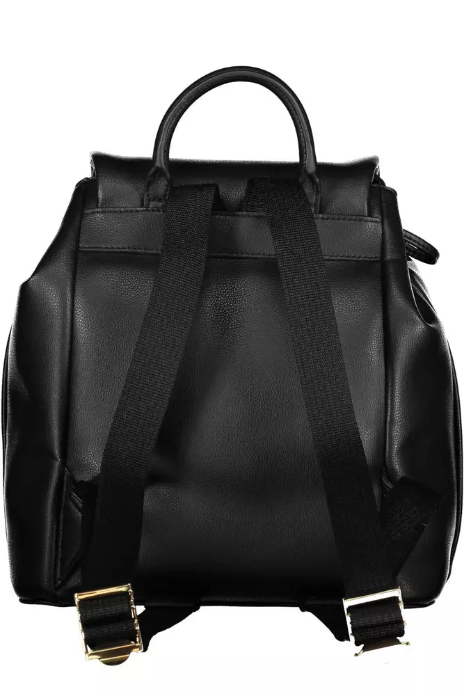 Tommy Hilfiger Black Polyester Women Backpack