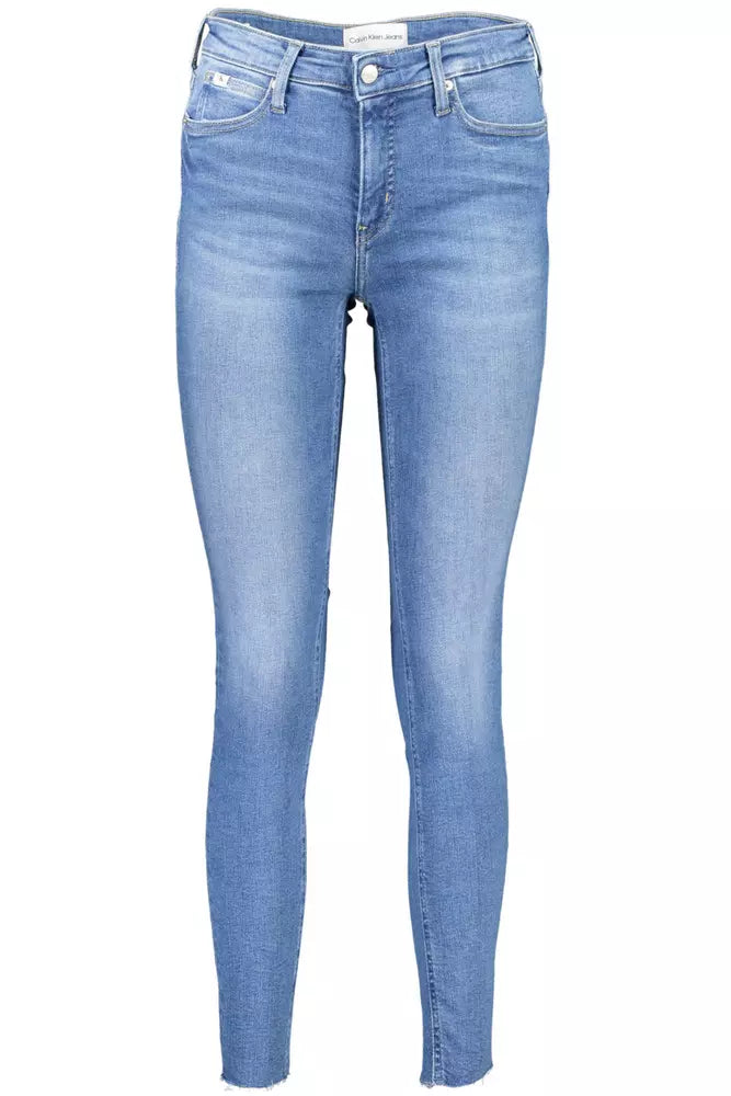 Calvin Klein Light Blue Cotton Women Jeans