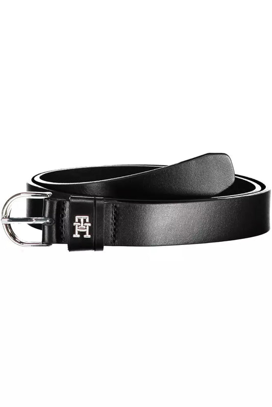 Tommy Hilfiger Black Leather Women Belt