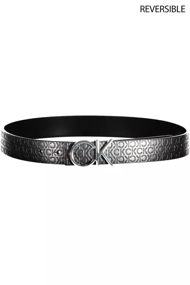 Calvin Klein Black Leather Women Belt