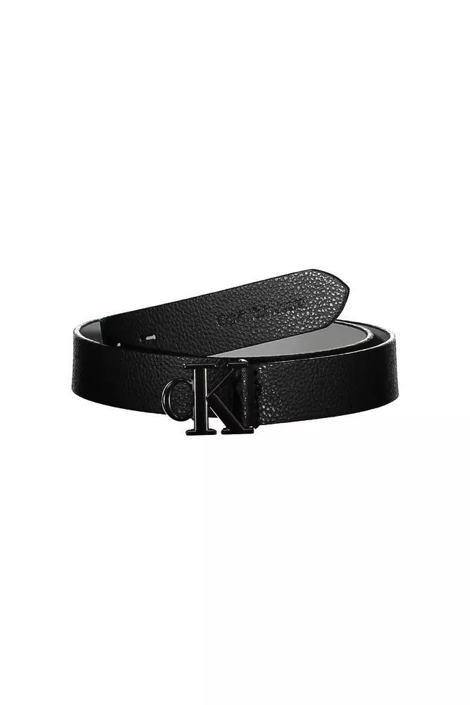 Calvin Klein Black Leather Women Belt