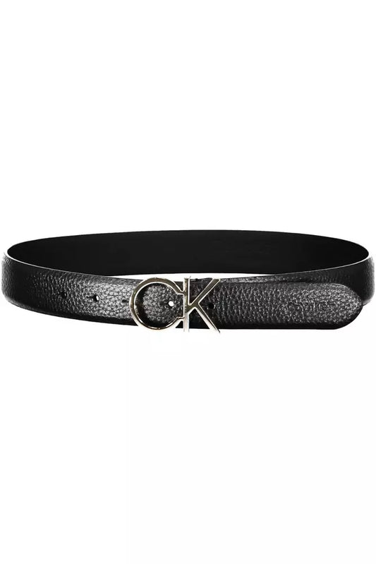 Calvin Klein Black Leather Women Belt