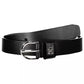 Tommy Hilfiger Black Leather Women Belt