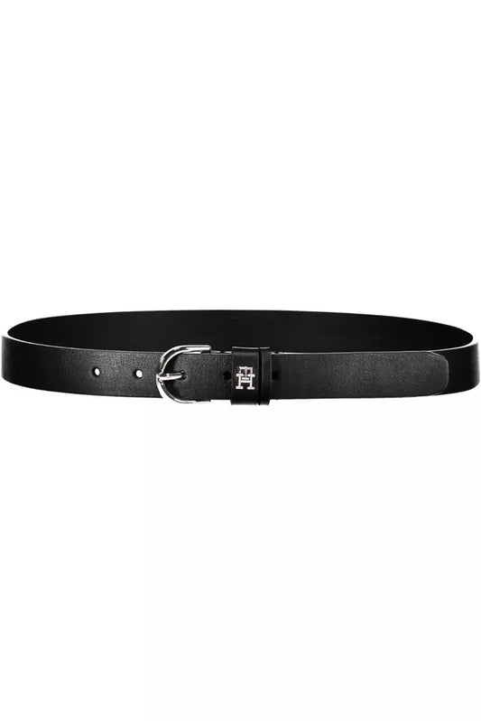 Tommy Hilfiger Black Leather Women Belt