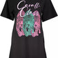 Cavalli Class Black Cotton Women Dress