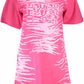 Cavalli Class Pink Cotton Women Dress