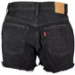 Levi's Black Cotton Women Short