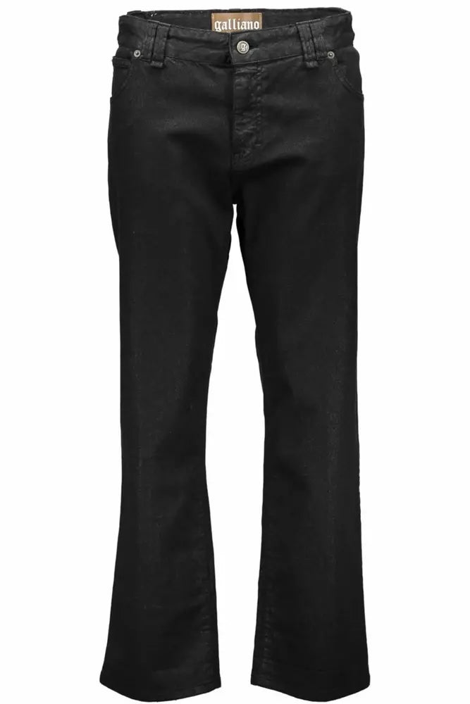 John Galliano Black Cotton Women Pants