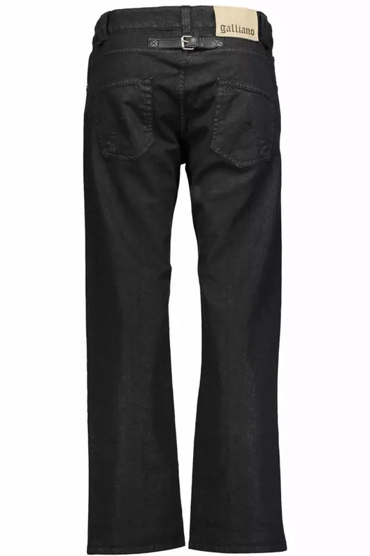 John Galliano Black Cotton Women Pants