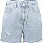 Tommy Hilfiger Light Blue Cotton Women Short