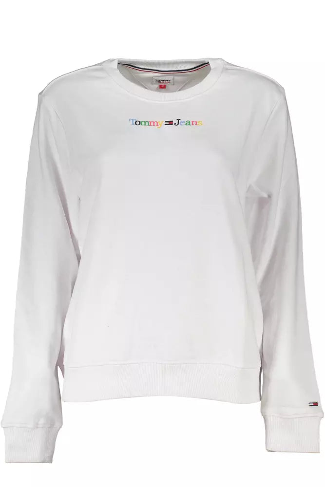 Tommy Hilfiger White Cotton Women Sweater