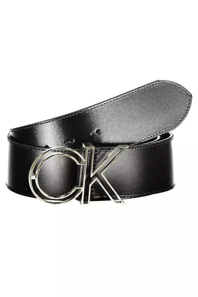 Calvin Klein Black Leather Women Belt