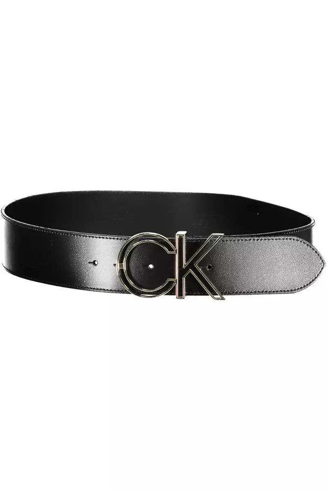 Calvin Klein Black Leather Women Belt