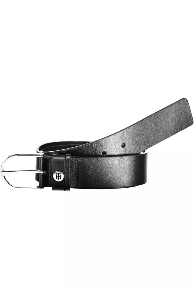 Tommy Hilfiger Black Leather Women Belt