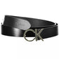 Calvin Klein Black Leather Women Belt