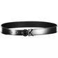 Calvin Klein Black Leather Women Belt