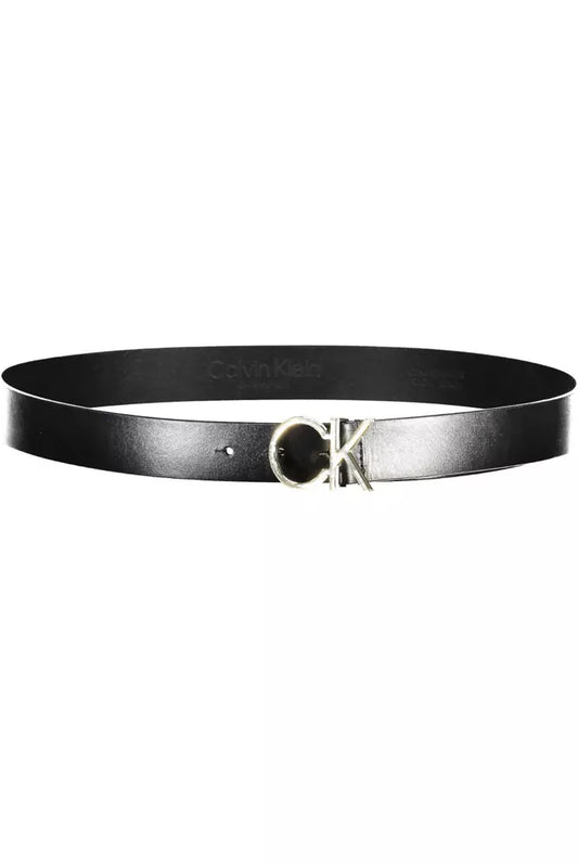 Calvin Klein Black Leather Women Belt