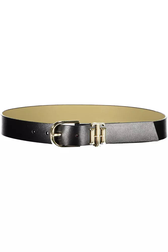 Tommy Hilfiger Black Leather Women Belt