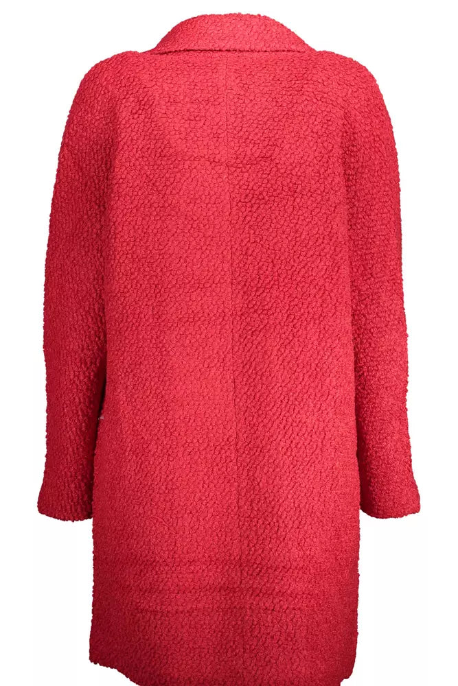 Desigual Red Wool Women Coat