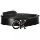 Calvin Klein Black Leather Women Belt