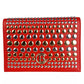 Baldinini Trend Studded Calfskin Shoulder Bag - Ravishing Red