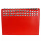 Baldinini Trend Studded Calfskin Shoulder Bag - Ravishing Red