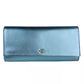 Baldinini Trend Elegant Metallic Light Blue Clutch