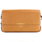 Burberry Grace Small Nutmeg Smooth Leather Flap Crossbody Clutch Handbag Purse