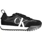 Calvin Klein Black Leather Women Sneaker