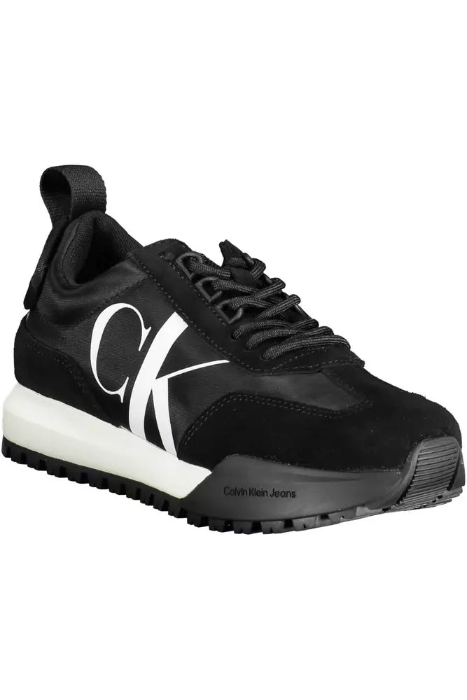 Calvin Klein Black Leather Women Sneaker