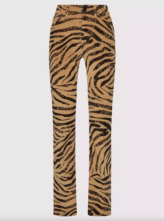 PINKO Chic Leopard Texture Cotton Pants