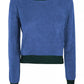 PINKO Chic Contrasting Edges Cotton Blend Sweater