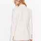 PINKO Elegant White One-Button Blazer Jacket