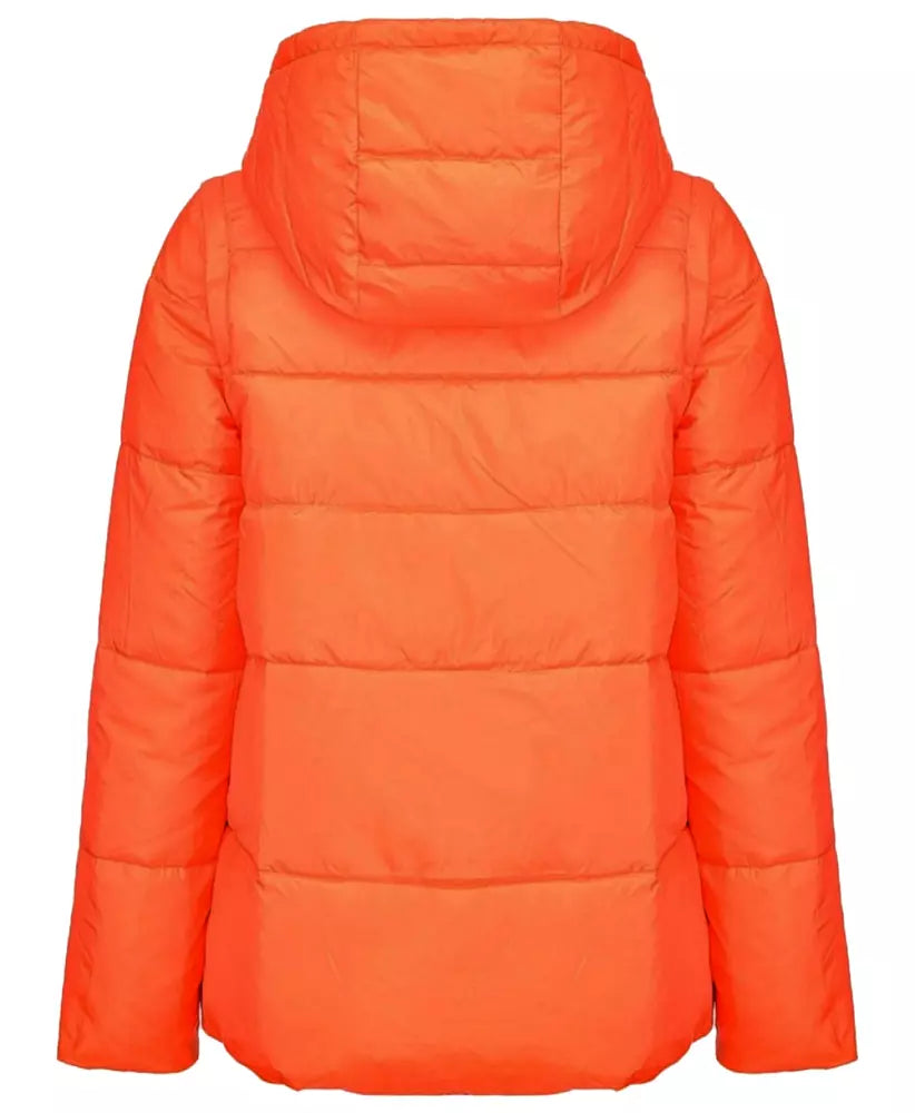 PINKO Chic Reversible Down Jacket with Detachable Sleeves