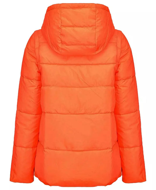 PINKO Chic Reversible Down Jacket with Detachable Sleeves