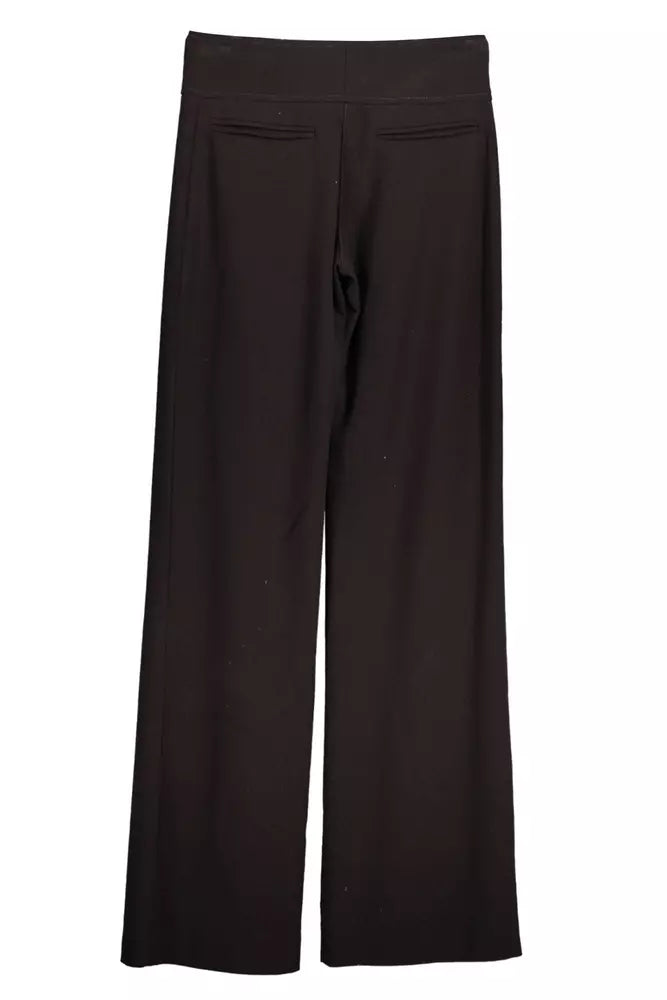 Patrizia Pepe Brown Wool Women Pants