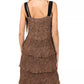 PINKO Elegant Leopard Print Sleeveless Dress