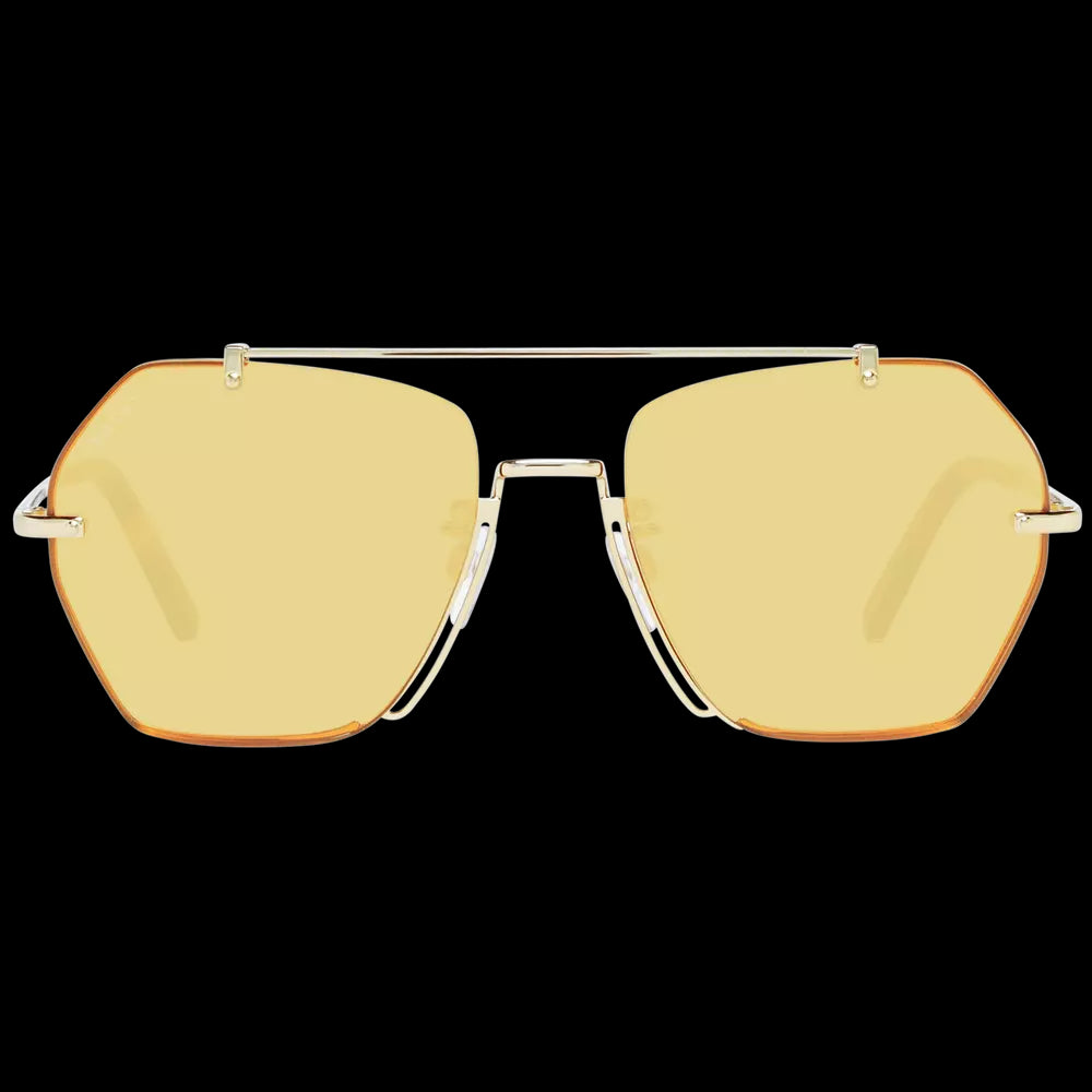 Bally Gold Unisex Sunglasses