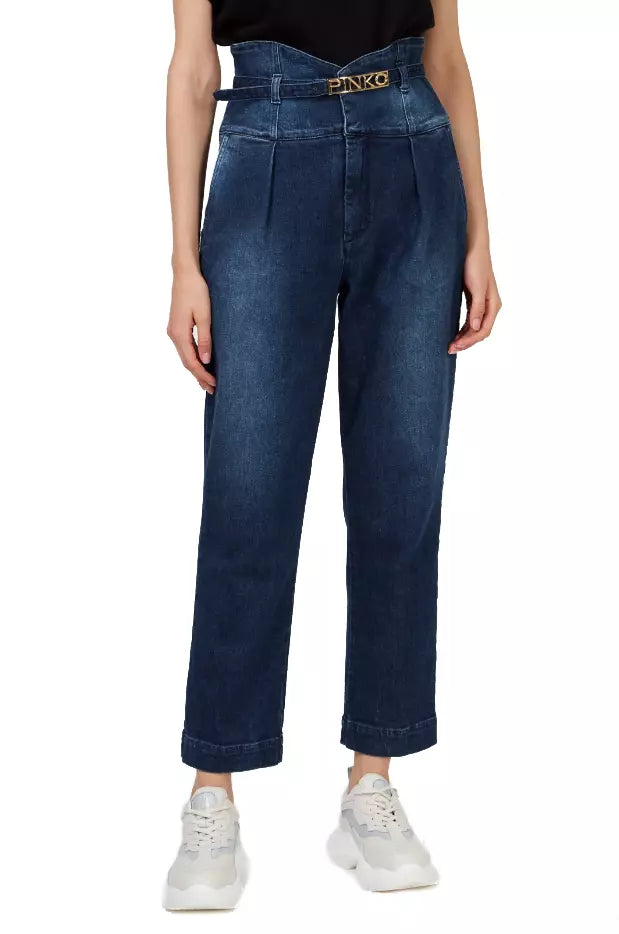 PINKO Elevated High-Waist Bustier Jeans