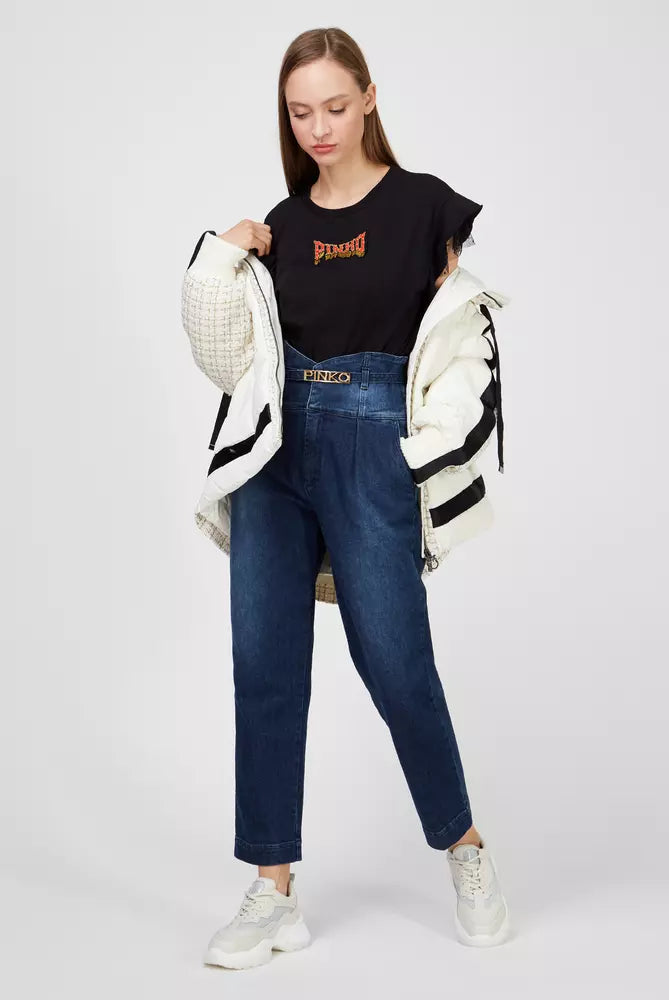 PINKO Elevated High-Waist Bustier Jeans