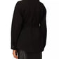 PINKO Sophisticated Black Shirt Jacket with Belt