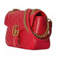 Gucci Elegant Red Matelassé Leather Shoulder Bag