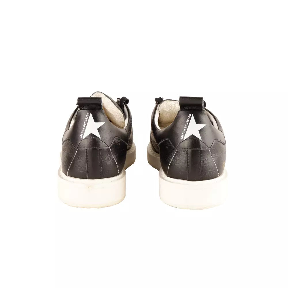 Golden Goose Chic Black Leather Low Sneakers for Women